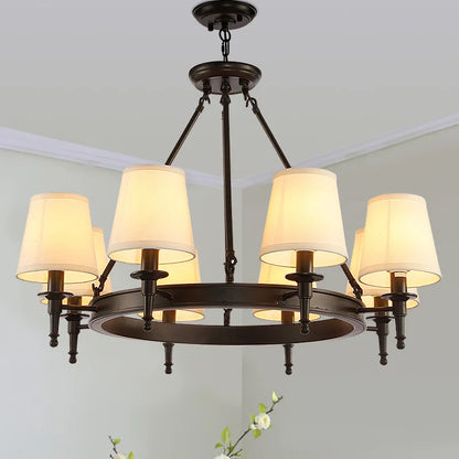 Decorbites™ Land-Stoff-Lüster: Schmiedeeisernes Schlafzimmer-Küchen-Wohnzimmer-Deckenlicht