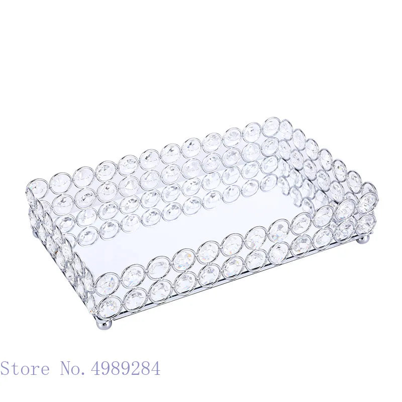 Decorbites™ Kristallglas-Spiegelablage Kosmetik-Schmuck-Organizer-Regal-Aufbewahrung
