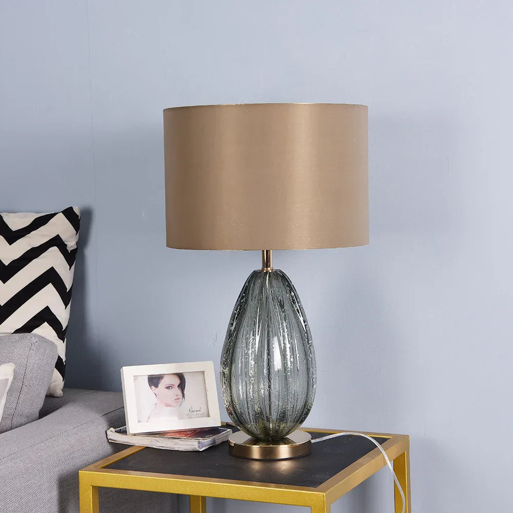 Crystal Green Table Lamp