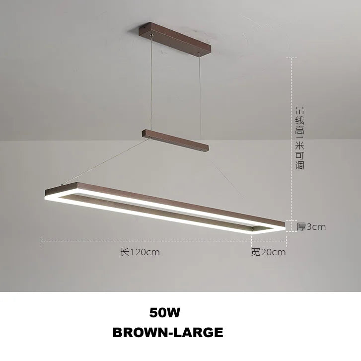 Gold LED Chandelier Aluminum 120cm