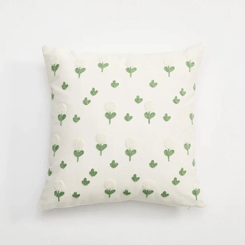 Decorbites™ Bestickte Gänseblümchen-Pusteblume Kissenbezug 45x45 cm für Sofa Bett Stuhl Wohnzimmer