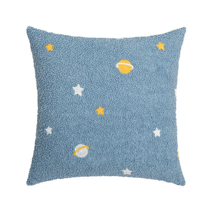 DecorBites™ Fluffy Comfort Pillow Cover 45x45cm Avocado Green Cream Blue Home Decor