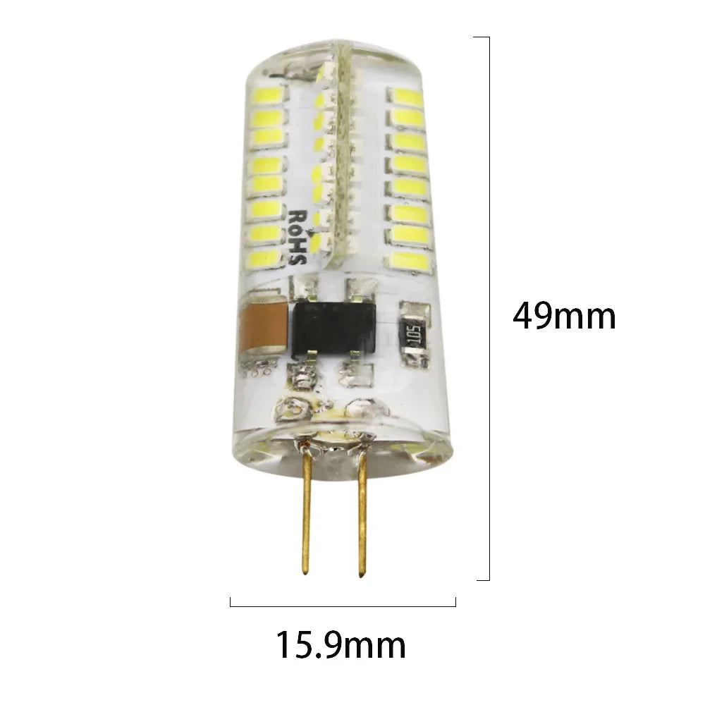 Decorbites™ G4 4W LED Kronleuchter Birne | 64 LEDs SMD 3014 Maislicht | Scheinwerfer 12V 220V