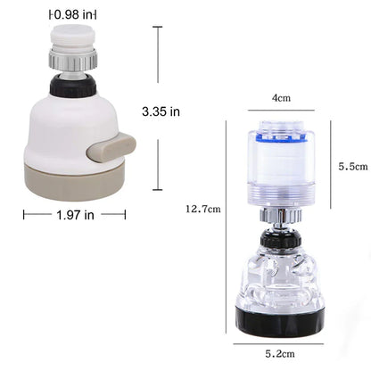Decorbites™ 3-Modus-Wasserhahn-Aerator Hochdruckfilter-Sprühdüse Rotierbarer Diffusor-Aerator