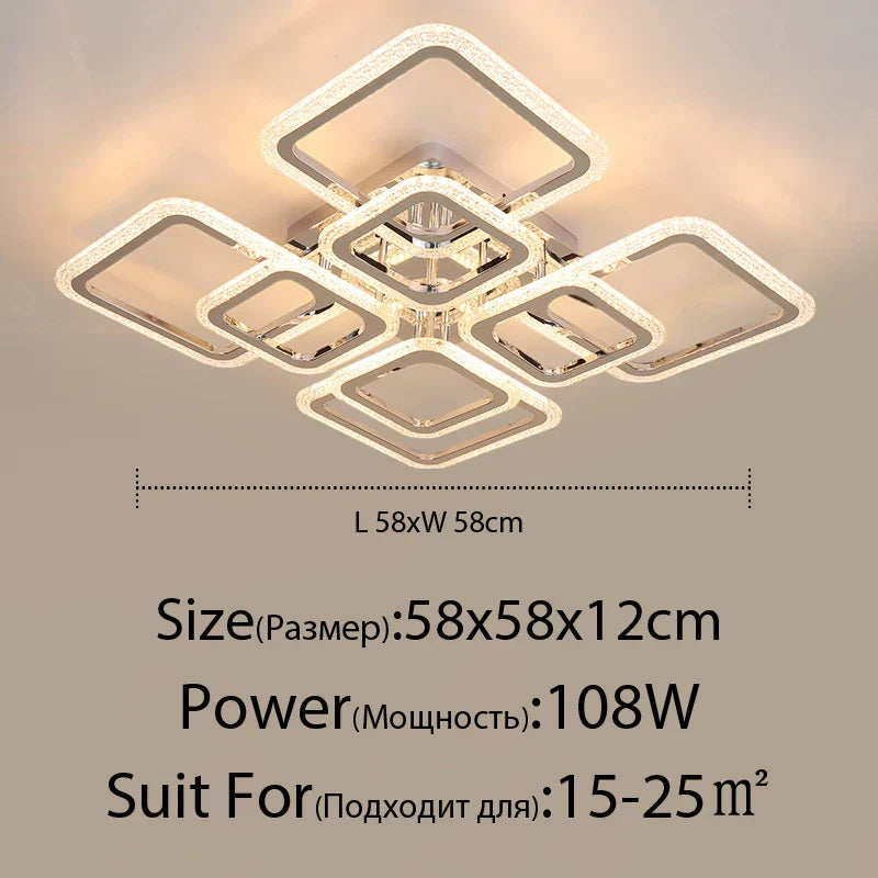 Decorbites™ LED-Kronleuchter: Fernbedienbar dimmbare Innenbeleuchtung für Schlafzimmer, Restaurant, Wohnzimmer