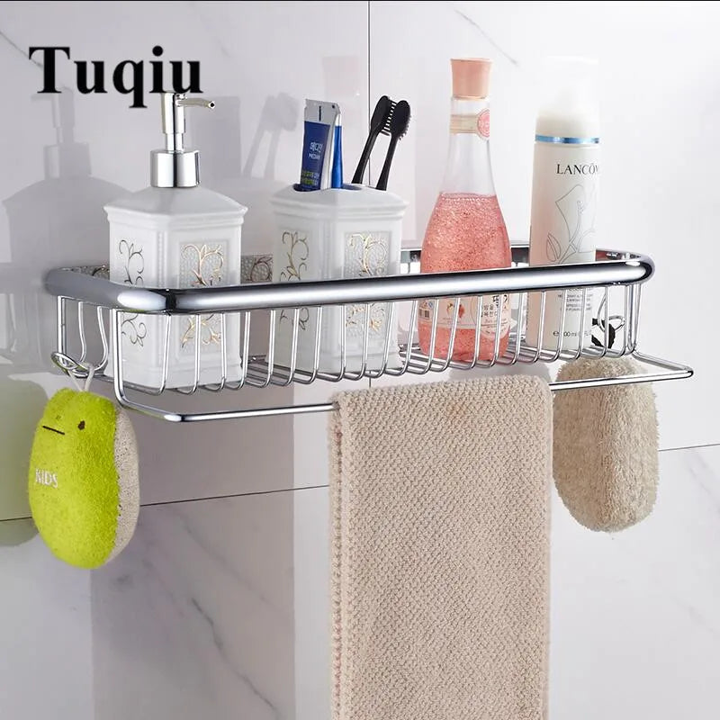 Gold Brass Towel Shelf