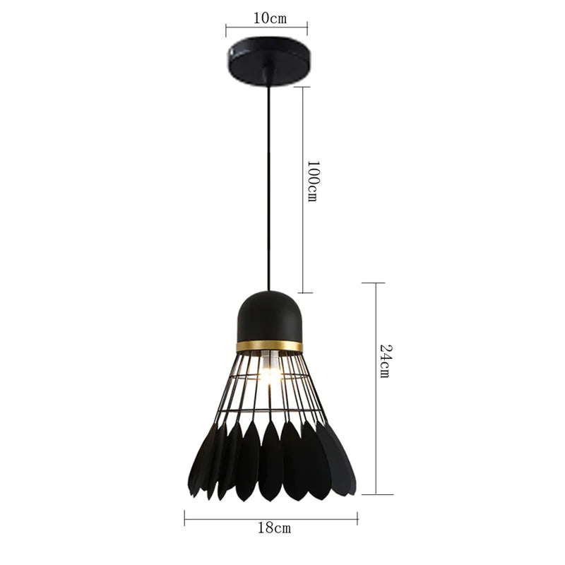 Black Retro Cage Pendant Light