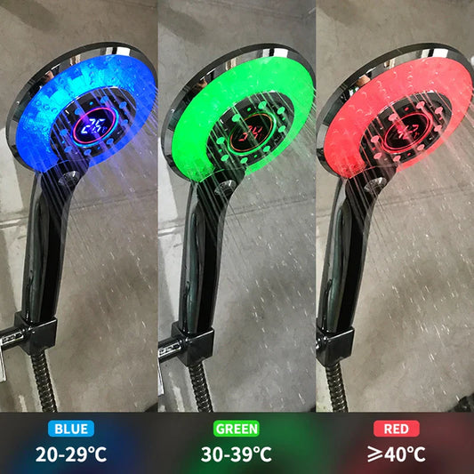 Decorbites™ LED-Licht-Duschkopf mit digitaler Temperaturregelung