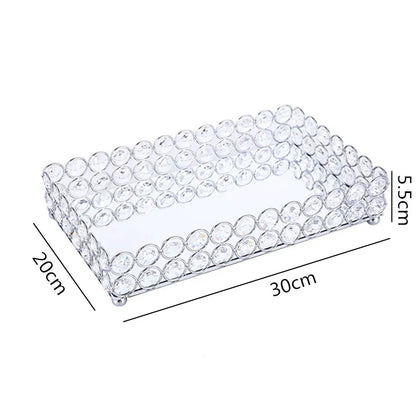 Decorbites™ Kristallglas-Spiegelablage Kosmetik-Schmuck-Organizer-Regal-Aufbewahrung