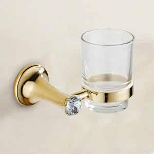 Decorbites™ Gold-Badarmatur-Set: Handtuchhalter, Toilettenpapierhalter, Handtuchstange, Haken
