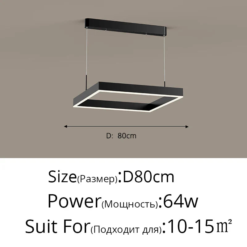 Decorbites™ LED-Kronleuchter: Moderne Aluminium-Lüsterlampen für Schlafzimmer, Flur, Esszimmer, Wohnzimmer