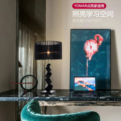 Decorbites™ Schwarze Kristall-Tischlampe: Modern, Gemütlich & Romantisch im Europäischen Stil