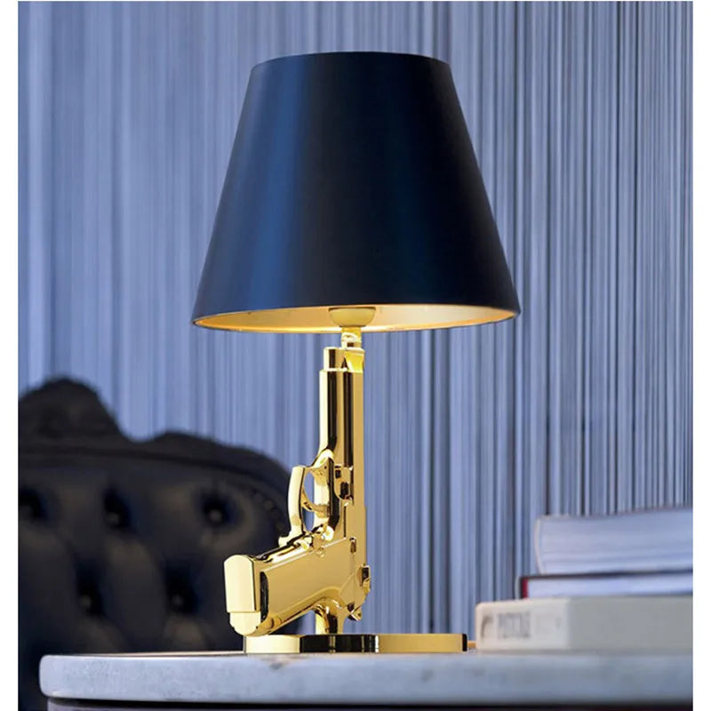 Gold Resin Floor Lamp