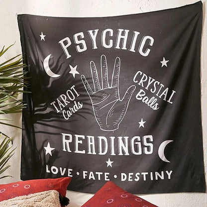 DecorBites™ Divination Tapestry Pink Ouija Wall Hanging Tapestries Beach Mat Tarot Boho Decor