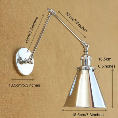 Decorbites™ Traum-Meister Chrome Wandapplikation Silberglanz Moderne Metall Bemalte Wandlampe