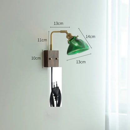 Decorbites™ Klares Glas LED Wandlampen mit Zugschalter, drehbares modernes nordisches Wandlicht