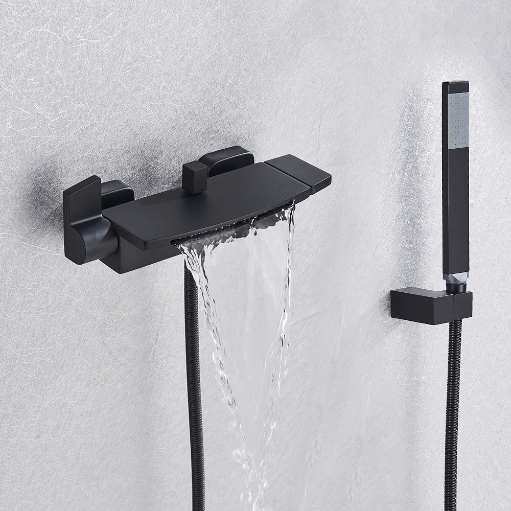 Decorbites™ Zweihand-Wasserfall-Badewannenmischer mit Handbrause