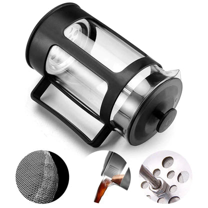 Decorbites™ 350 ml French Press Kaffeemaschine: Filterkaffeekanne mit Moka-Kaffeemaschine