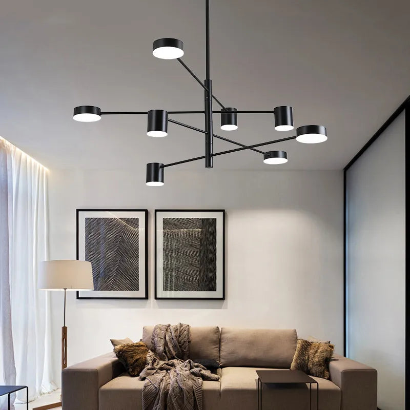 Decorbites™ LED-Kronleuchter aus Schmiedeeisen für Wohnzimmer, Schlafzimmer und Innenbeleuchtung