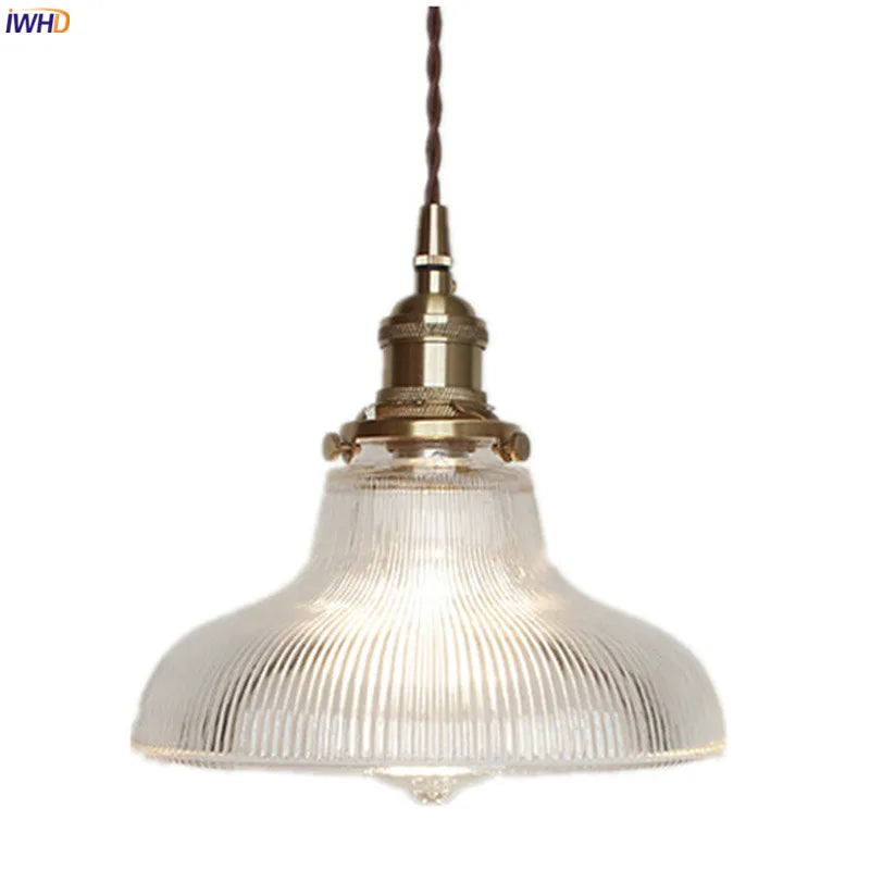 Decorbites™ Glas-Kupfer-Hängeleuchte: Moderne nordische Stil Pendelleuchte für Küche, Esszimmer und Wohnzimmer