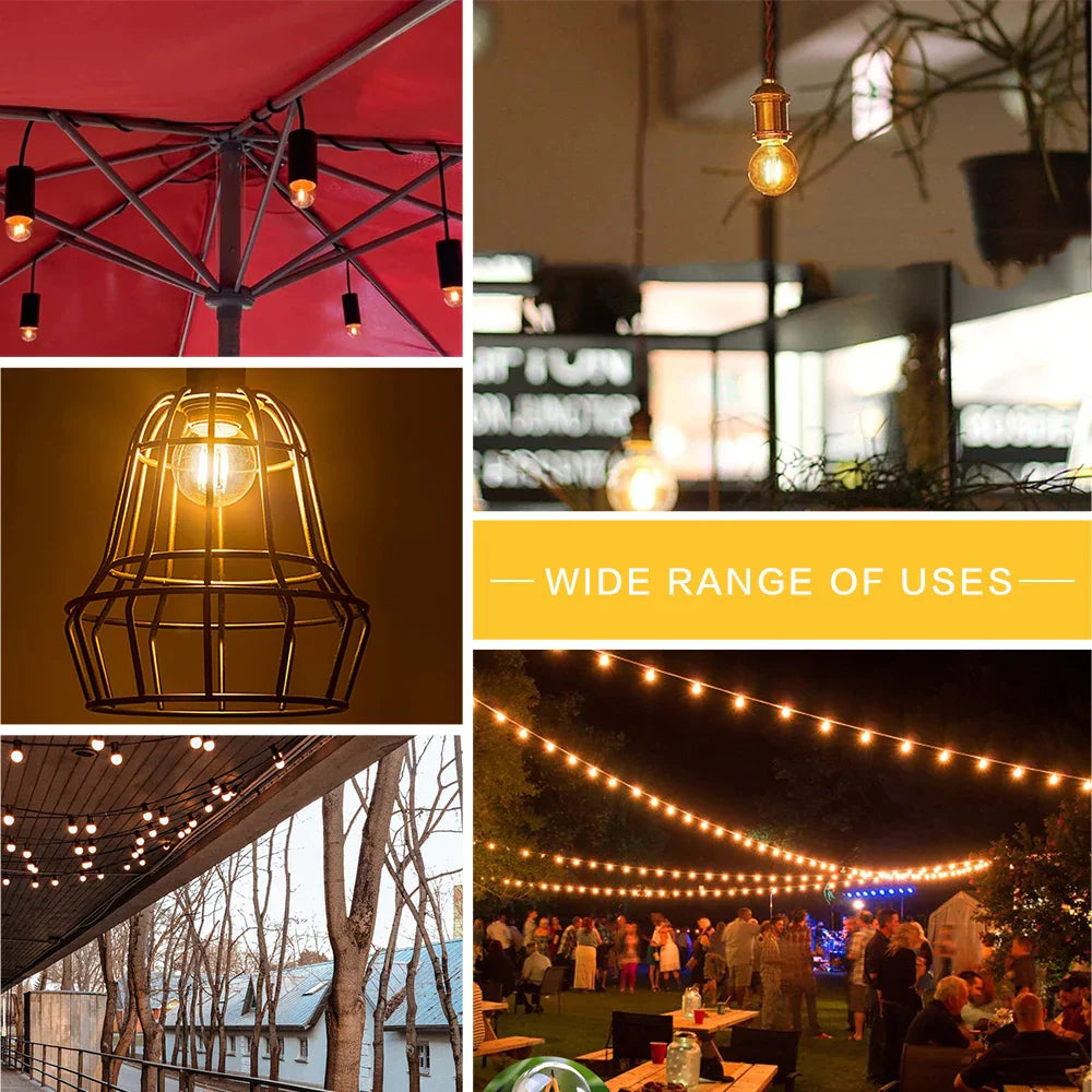 Decorbites™ G40 Edison LED-Birnen 2W E27 220V Warmweiß Filamentlampe für Zuhause Garten Bar