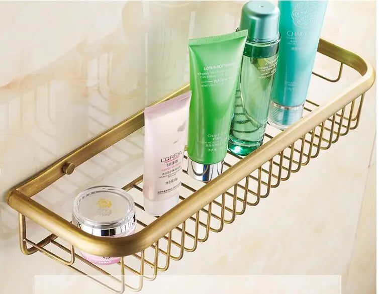 Gold Brass Towel Shelf