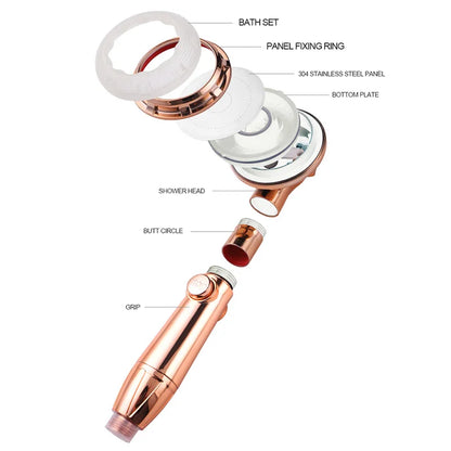 Decorbites™ Hochdruck-Duschkopf mit 3 Funktionen für magische Massage und Wassersparfunktion