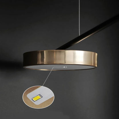 DecorBites™ Geometric LED Chandelier for Contemporary Living & Dining Room Decor