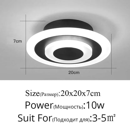 DecorBites™ LED Ceiling Light for Modern Indoor Lighting in Minimalist Style