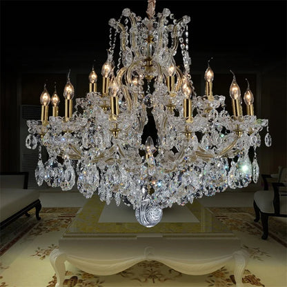 Decorbites™ Kristallkerzenleuchter: Elegante LED-Pendelleuchten für Zuhause, Hotel, Villa-Halle