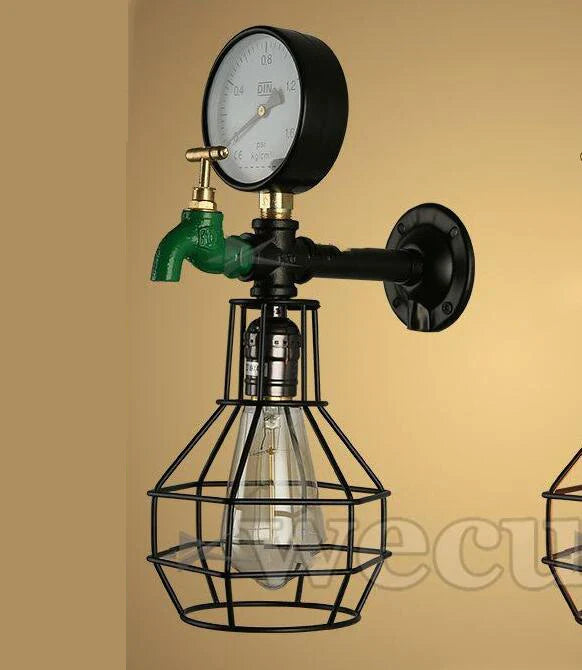 DecorBites™ Industrial Retro Wall Light: Steam Punk Lighting Fixtures for Home Decor