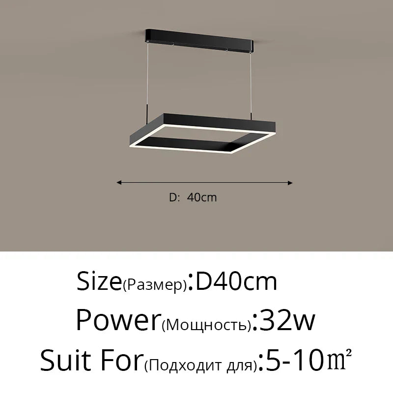 Decorbites™ LED-Kronleuchter: Moderne Aluminium-Lüsterlampen für Schlafzimmer, Flur, Esszimmer, Wohnzimmer