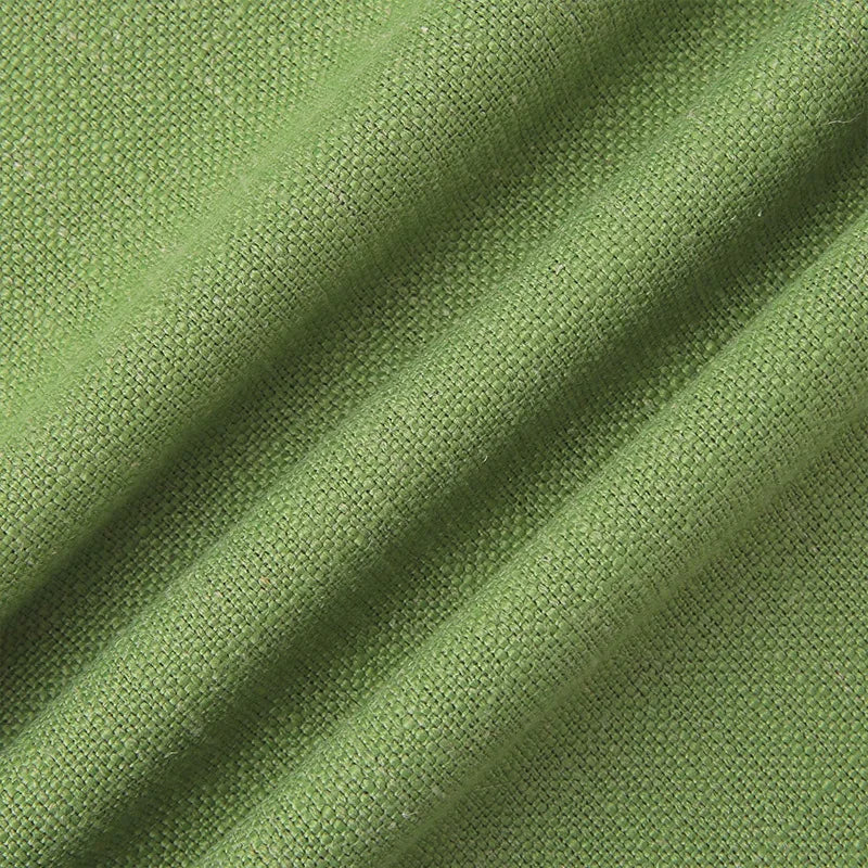 DecorBites™ Hemp Rope Edging Lotus Leaf Hug Pillowcase - Medium Cotton Linen Cushion Cover