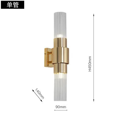 Decorbites™ Eisen-Glas-Lampen: Moderne nordische Wandlampe für Wohnzimmer, Schlafzimmer, Treppenhaus