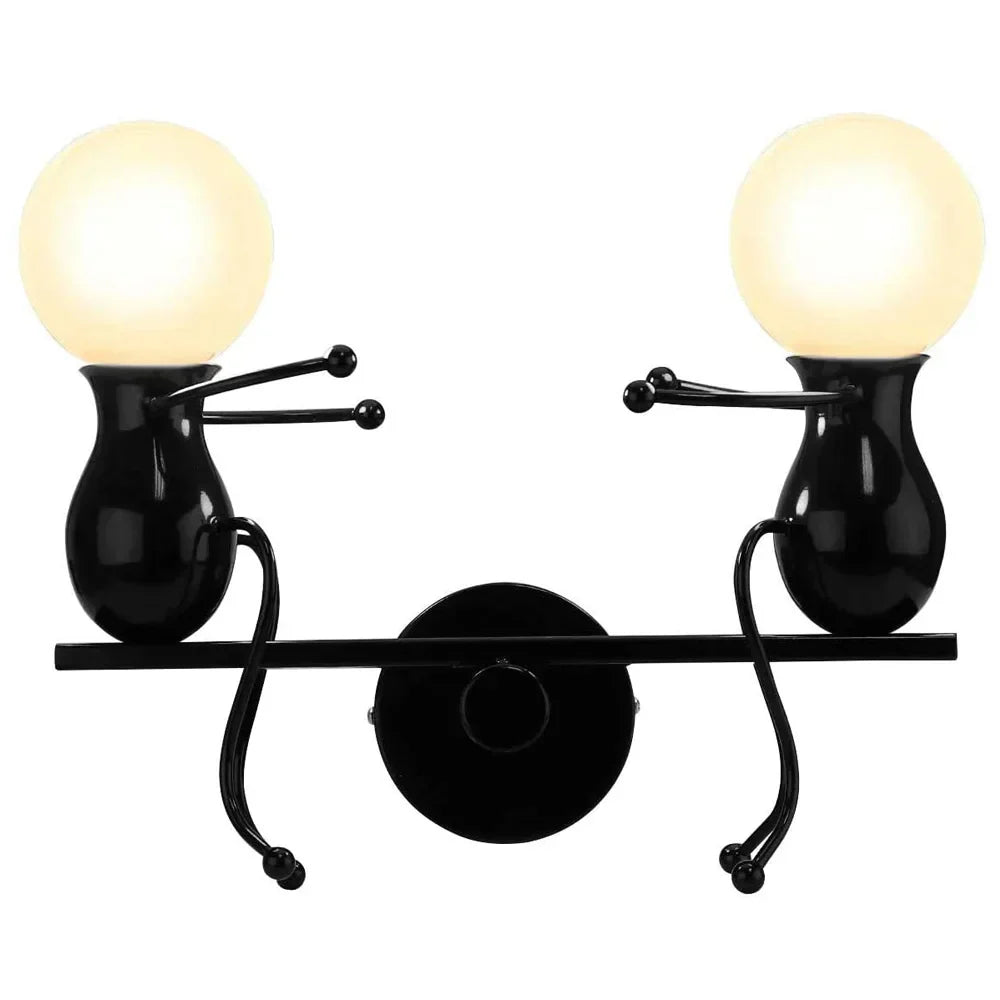 DecorBites™ Creative LED Wall Light Indoor Wall Sconce Modern Art Decor Iron E27