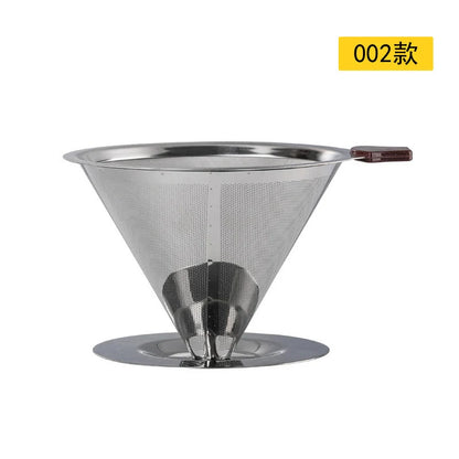 Decorbites™ Doppelschichtiger Edelstahl-Kaffeefilter-Trichter für langlebige Zubereitung