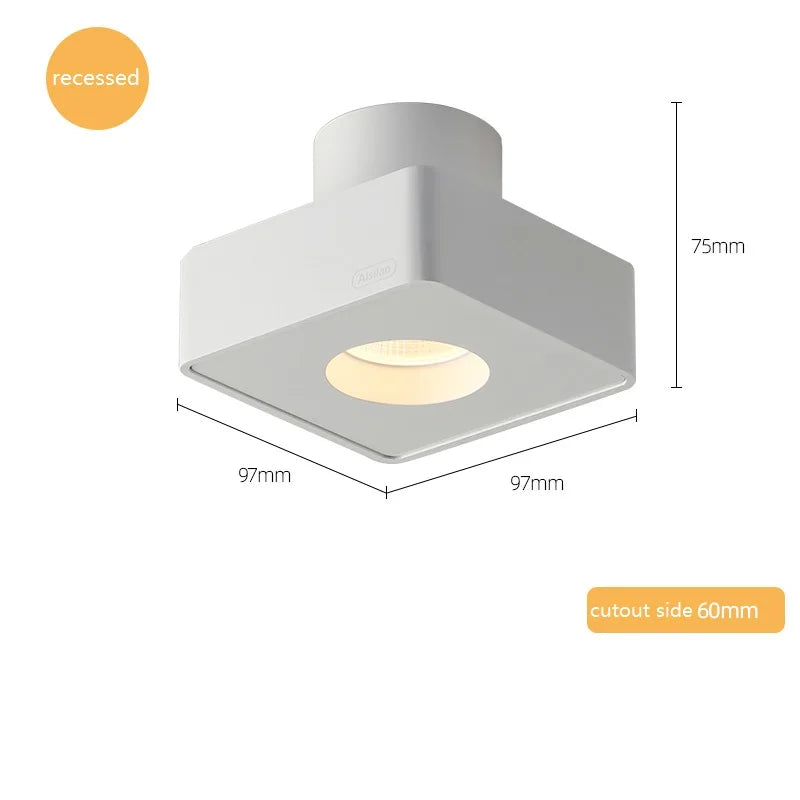 DecorBites™ LED Surface Mount Ceiling Downlight Ultra-thin Anti-glare Spot Light for Indoor Area