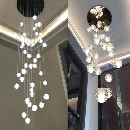 Decorbites™ Kristallkugel-Lüster: Stilvolle Meteorregen-Beleuchtung für Restaurant, Bar und Zuhause