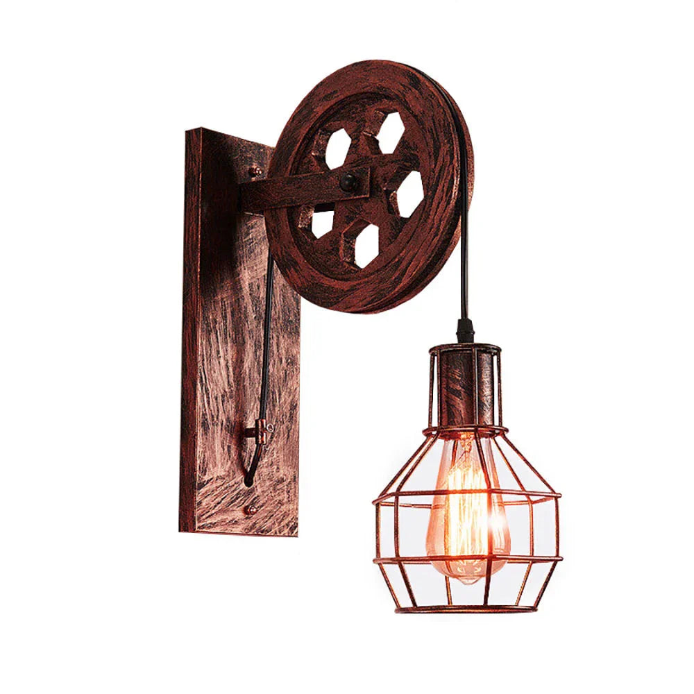 Vintage Pulley Wall Light