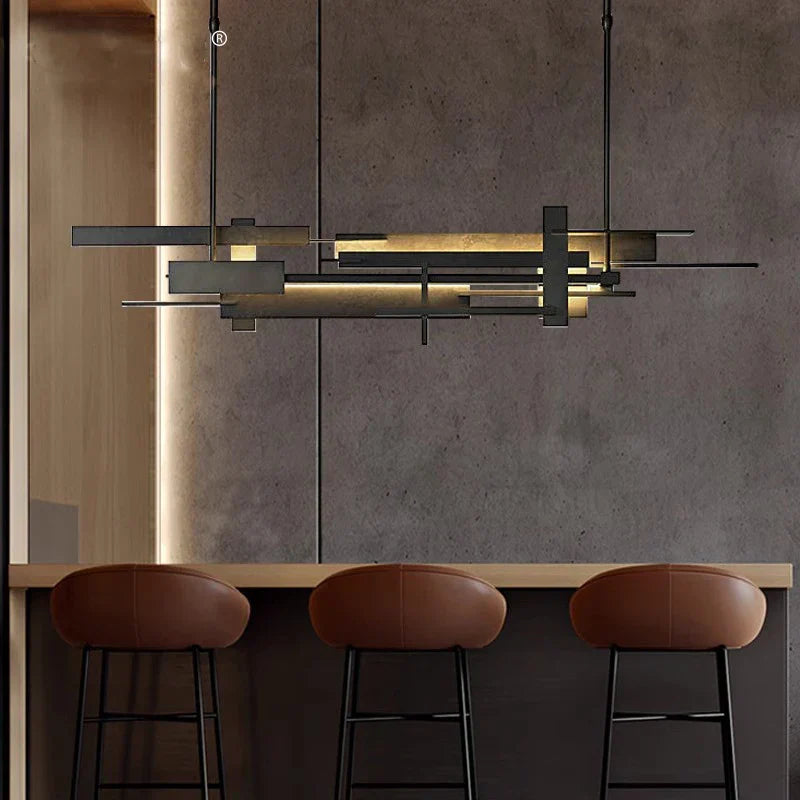 LED Pendant Chandelier Lingte 150cm Black