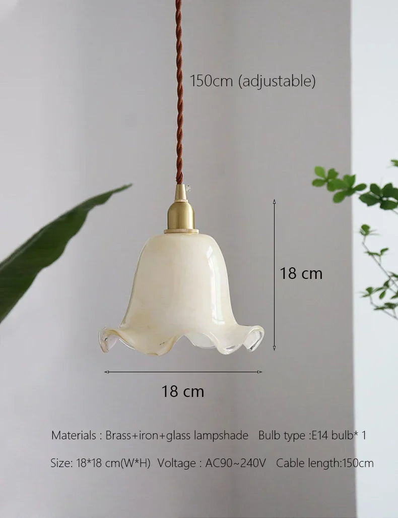Decorbites™ Glas-LED-Hängeleuchte: Minimalistischer europäischer Stil, Retro-Design, Luxus-Messing-Finish
