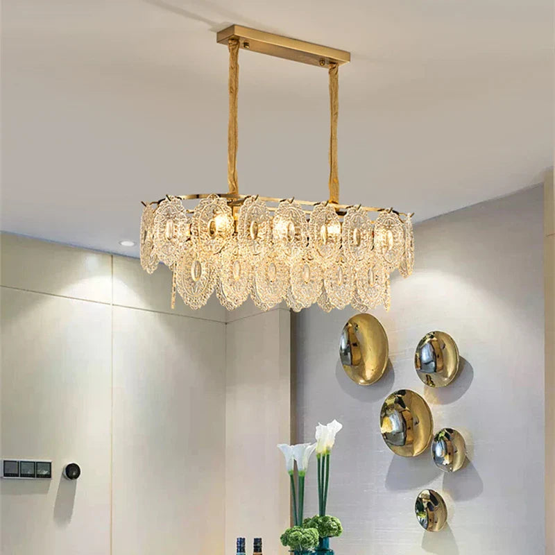 Decorbites™ Elegante Glas-Lüster mit LED-Lichtern für die Raumdekoration