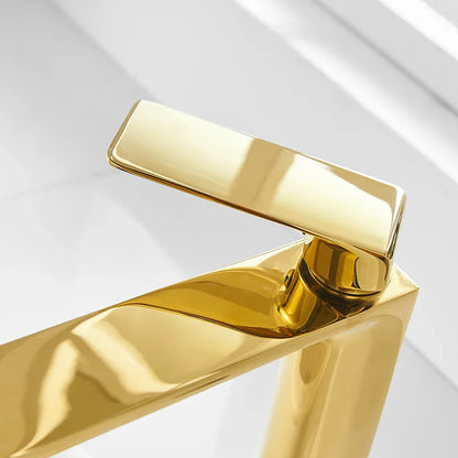 Decorbites™ Gold Einhebel-Waschtischarmatur Deckenversion Vintage Waschmischer