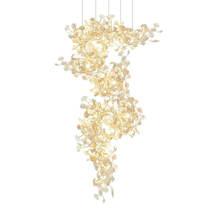 Decorbites™ Ginkgo-Leuchter Villa-Duplex-Pendantleuchte für Wohnzimmer & Hotelfoyer