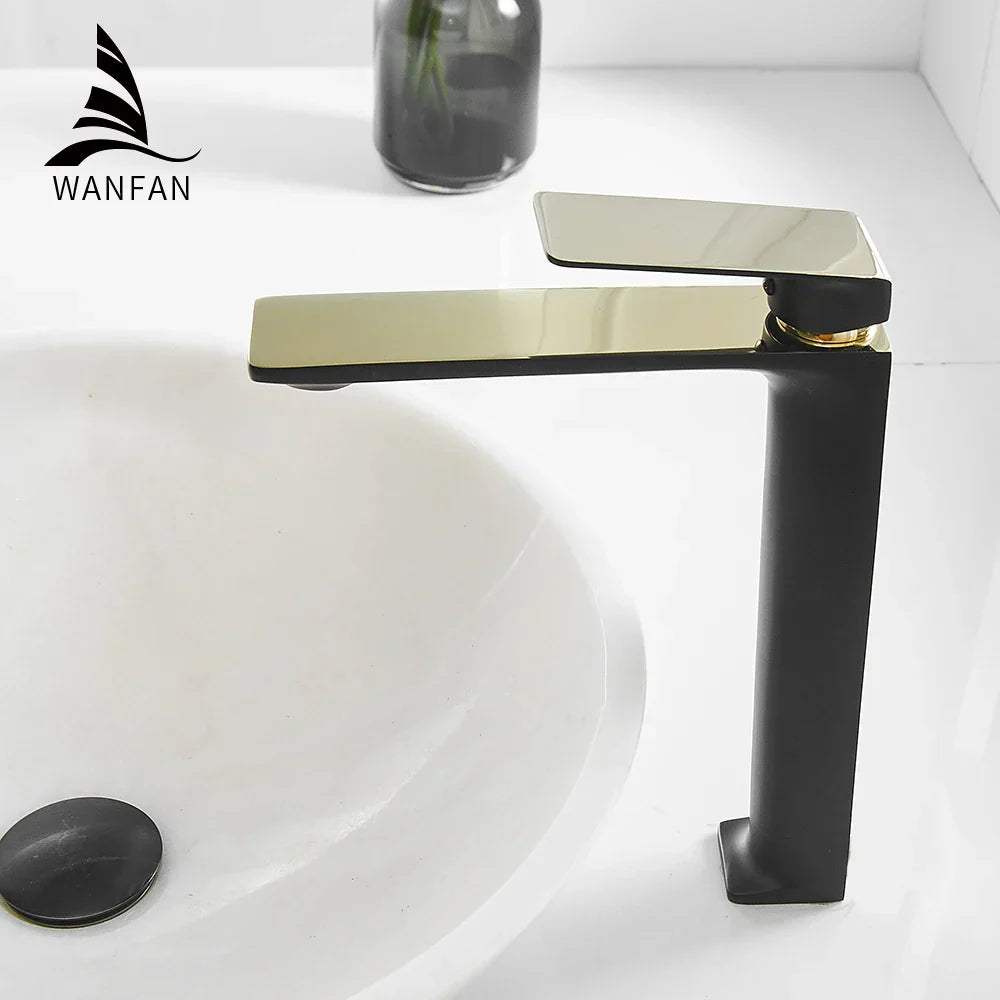 Decorbites™ Gold Einhebel-Waschtischarmatur Deckenversion Vintage Waschmischer