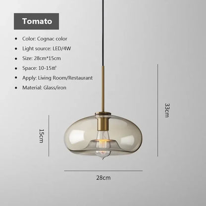 Nordic Multi-Head Glass Pendant Chandelier