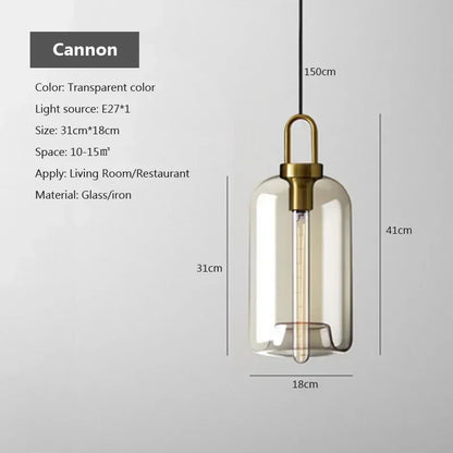 Decorbites™ Industrielles Glas-Hängeleuchte für Wohnzimmer Küchen-Kronleuchter