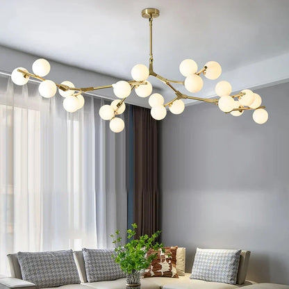 Decorbites™ Glasball-LED-Kronleuchter Molekulares Pendellicht für Wohnzimmer, Esszimmer und Schlafzimmer