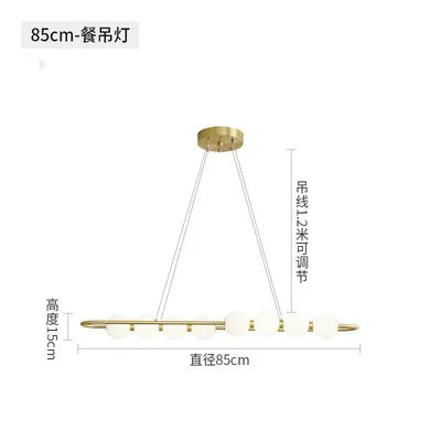 Gold Acrylic Ceiling Chandelier Dia102cm Bedroom
