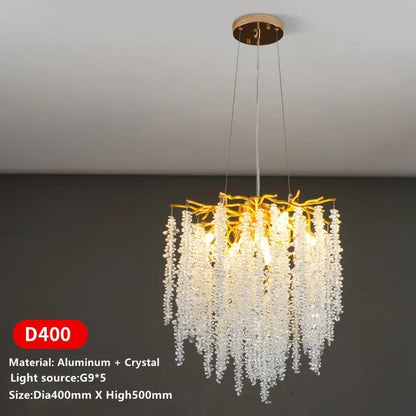 Decorbites™ Kristall-Quasten-Kronleuchter: Luxuriöse LED-Pendantlampen für Wohnzimmer, Halle & Restaurant